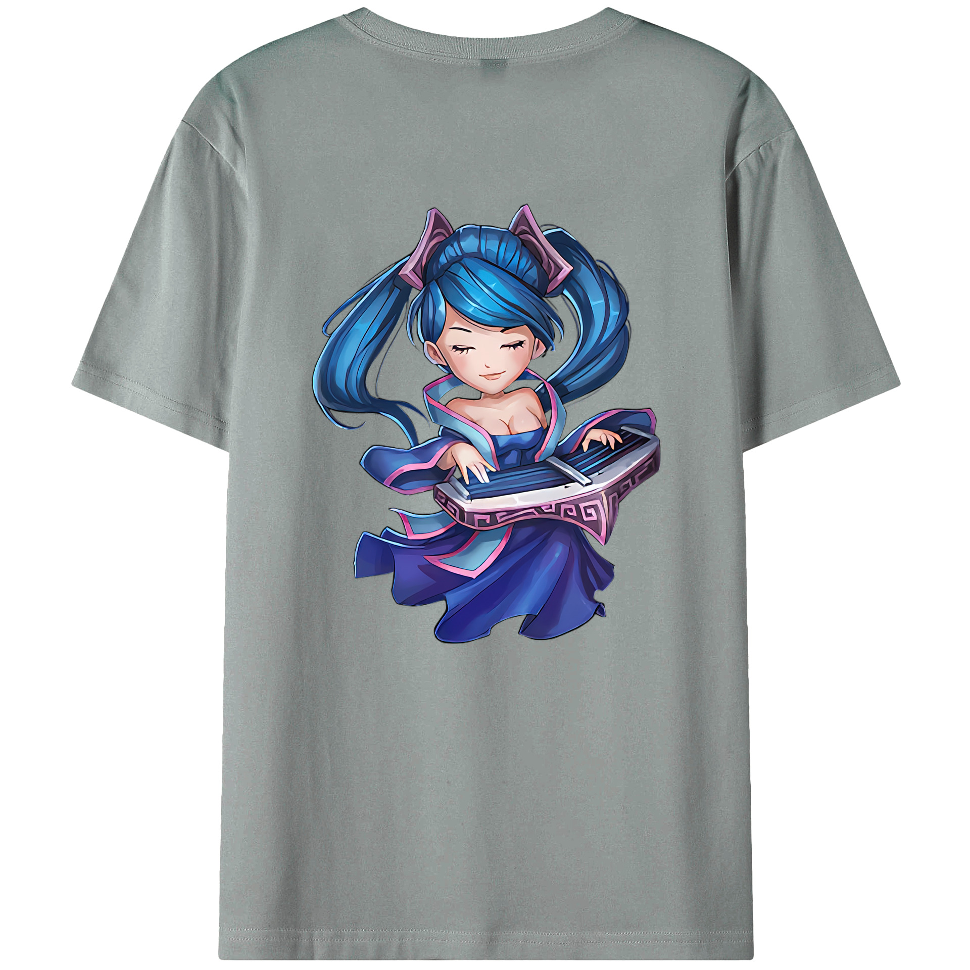 （画像用） リーグ・オブ・レジェンド League of Legends LOL 綿100％ メンズ半袖Tシャツ（バックプリント） 通気性